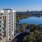 Aerial view of Lake House's property and Lake Ivanhoe