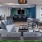 Spacious and well lit clubhouse with bar seating and ample chairs for entertaining in Sky Lounge at Lake House