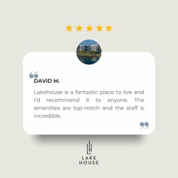 We love hearing from our residents! ⭐⭐⭐⭐⭐ #LiveLakeHouse #FiveStarReview Instagram post from @lakehouseorlando on July 20, 2024 09:22:12am